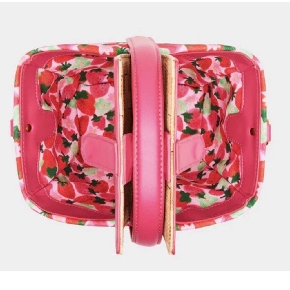 Betsey Johnson Kitsch Fresh N Fruity Picnic Basket Crossbody Bag Purse New - Picture 4 of 4